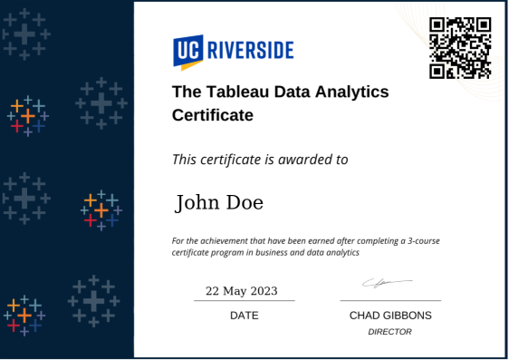 Certificate of Completion